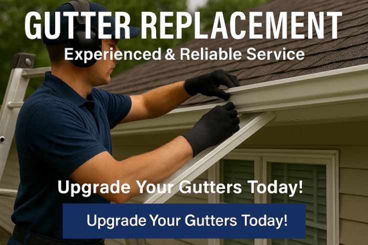 Seamless gutter install photo